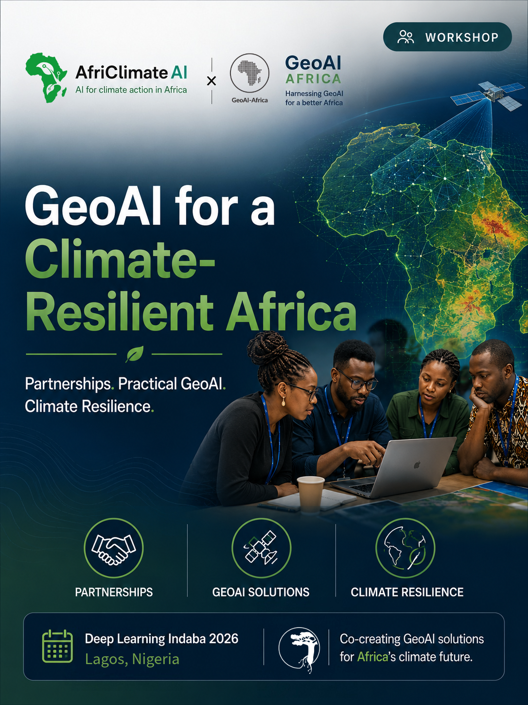 GeoAI for a Climate-Resilient Africa workshop poster